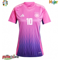 Camiseta Alemania Jamal Musiala #10 Visitante Equipación para mujer Eurocopa 2024 manga corta